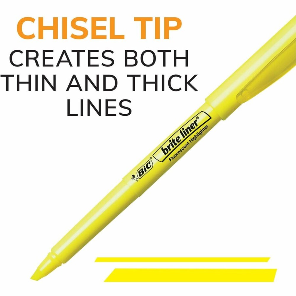 Pocket Highlighters, Chisel Tip, Assorted Fluorescent Colors, 5/Pack (OFF-HL-PKT-AST5)