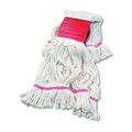 Commercial Loop-End Wet Mop Head, Cotton Blend, 5" Headband, Large, White (FAC-MOP-LG5-WH)