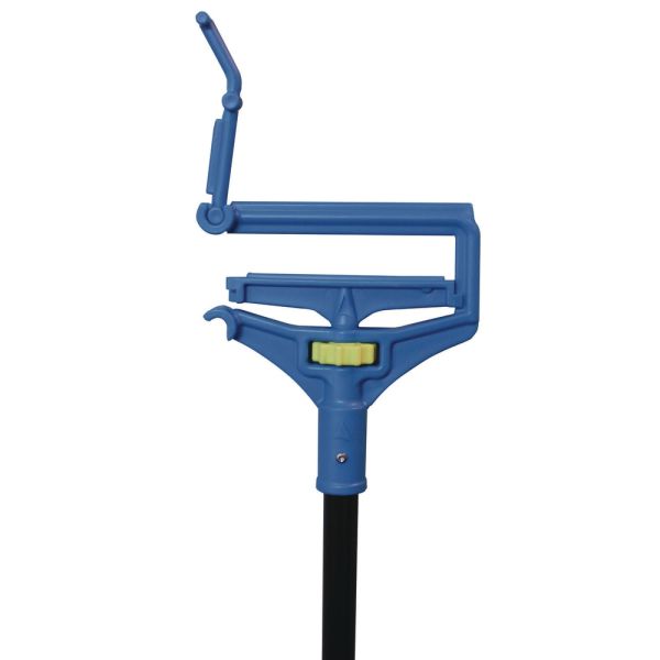 Commercial Quick-Change Wet Mop Handle, 60.5", Blue/Black, 12/Carton (FAC-MH-QC605-BB12)