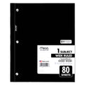 Single-Subject Bound Notebook, Wide Ruled, 8" x 10.5", 78 Sheets, Assorted Covers (OFF-NB1-WR78-AS)