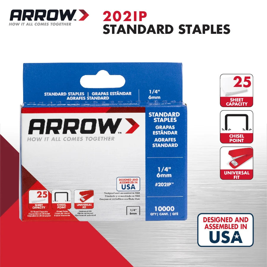 Standard Office Staples, Full-Strip, 10,000/Box (OFF-STPL-STD10K)