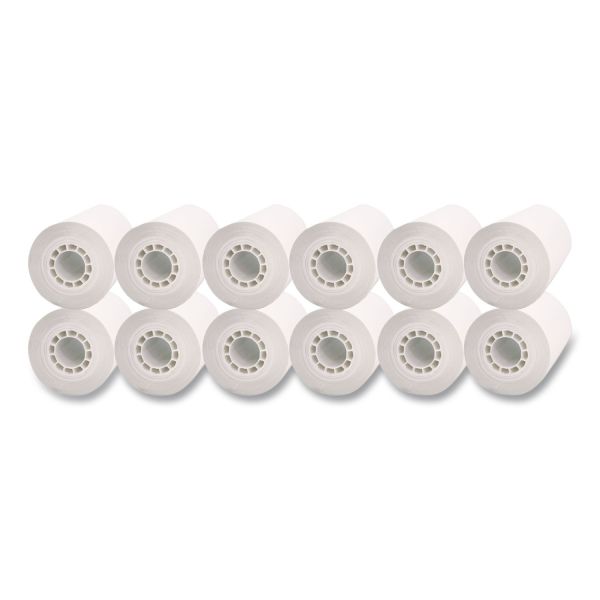 Direct Thermal Receipt Paper Rolls, 2.25" x 82 ft, White, 12/Pack (POS-TP225-82-W12)