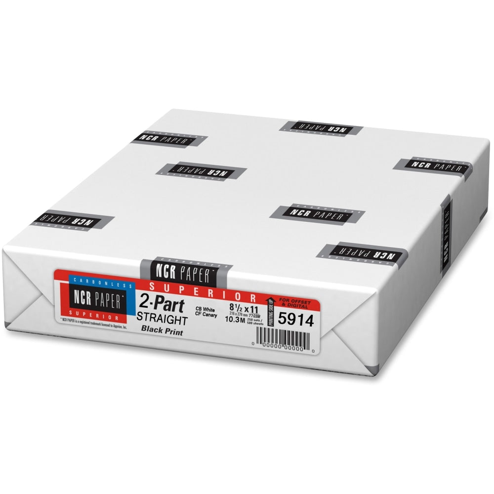 2-Part Carbonless Copy Paper, Straight Collated, White, 500 Sets/Ream (PAP-CB2-WHT-500)