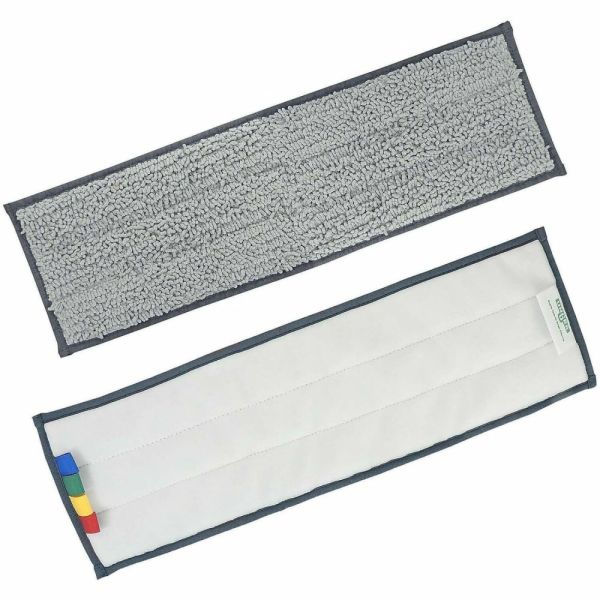 Commercial Microfiber Floor Cleaning Pad, 19.5", Green/Black (FAC-MFP195-GB)