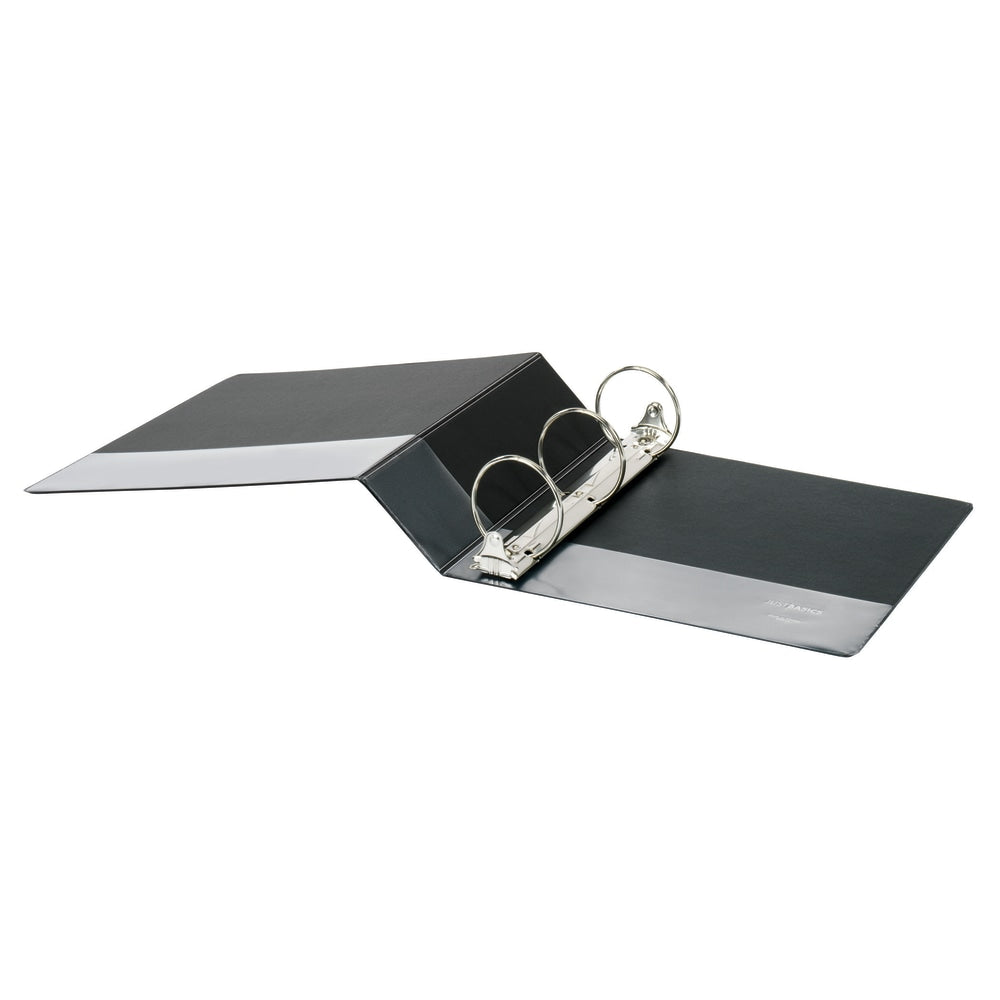 Standard View 3-Ring Binder, 3" Round Rings, Black (OFF-BND3-RR-BK)