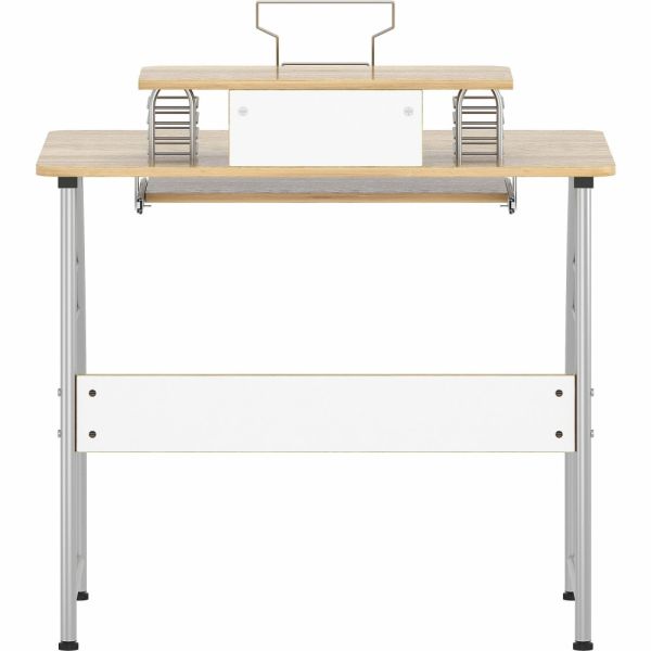 Versatile Computer Workstation Desk with Integrated Storage, Maple (FUR-DSK-MF-MPL)