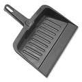 Heavy-Duty Plastic Dust Pan, 12" x 12" x 4" – Black (CLN-DP1212-BLK)