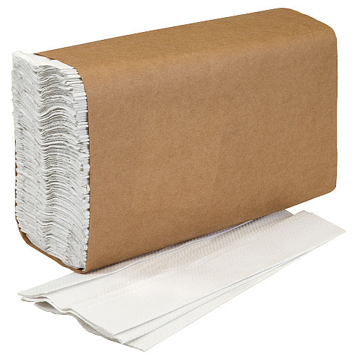 Commercial C-Fold Paper Towels, 10" Wide, White, 198/Pack, 12 Packs/Case (FAC-CFT10-WH12)