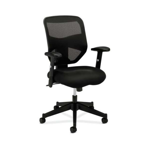 Ergonomic High-Back Mesh Office Task Chair, Onyx Black (FUR-CHR-HB-MSH-BK)