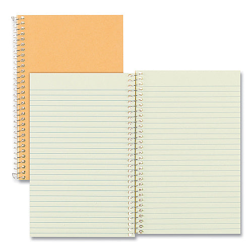 Single-Subject Wirebound Notebook, Narrow Ruled, 5" x 7.75", 78 Sheets, Kraft Brown (OFF-NB1-NR78-BR)