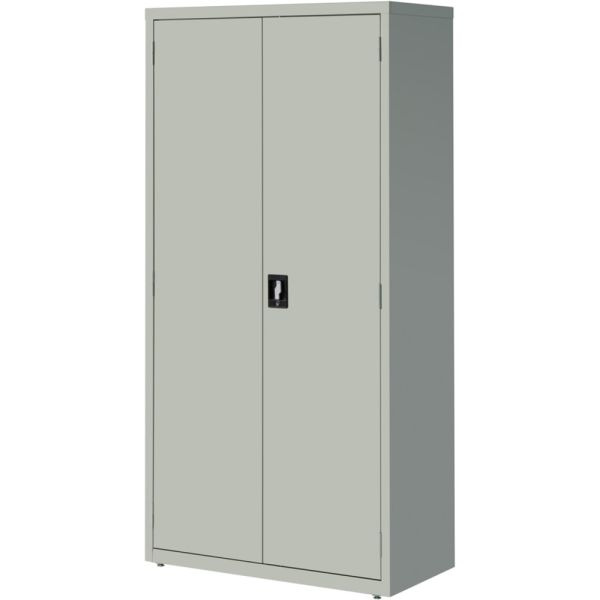 Commercial Steel Storage Cabinet, 18.5"D, 5-Shelf, Light Gray, Fully Assembled (FUR-SC5-185-LG)
