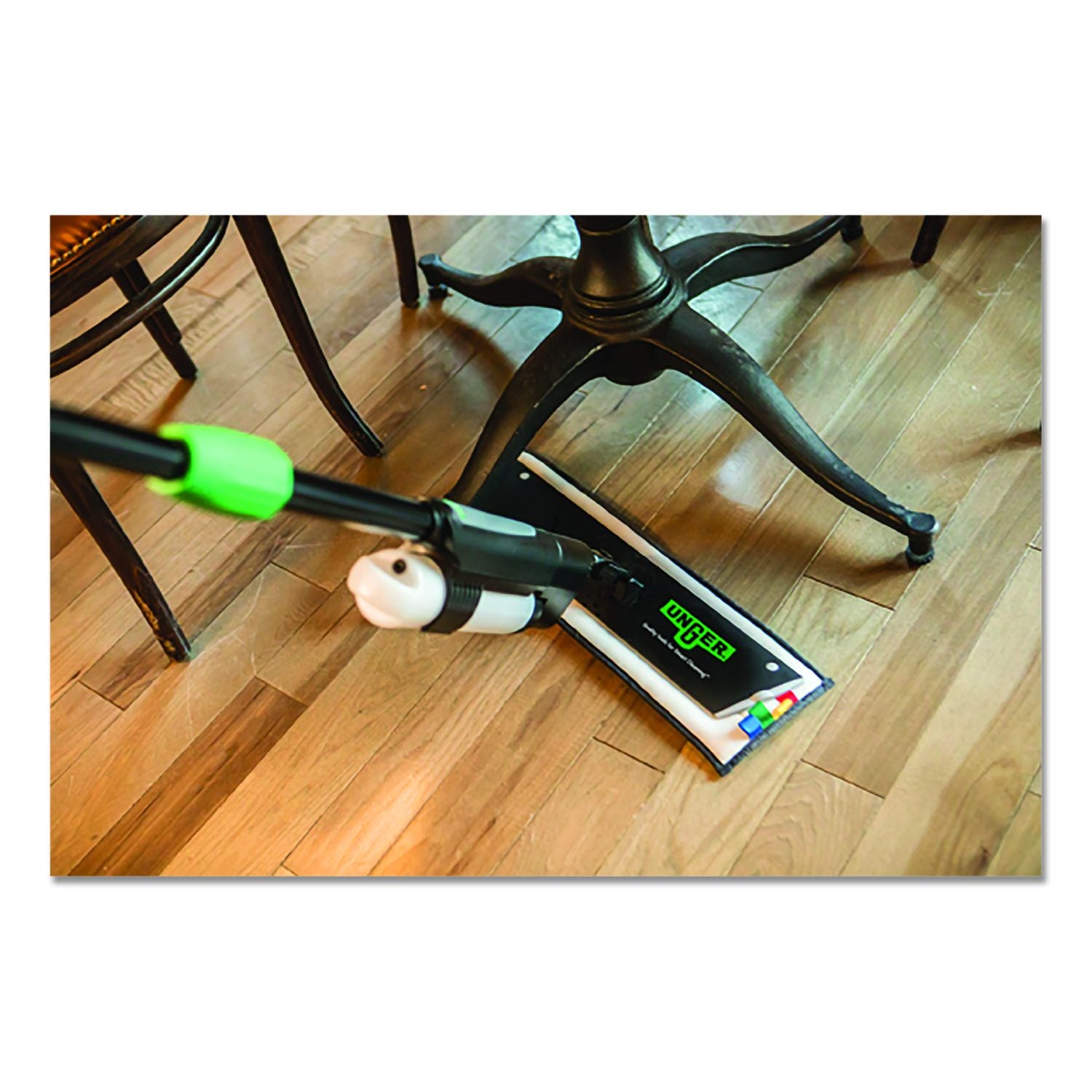 Commercial Microfiber Floor Cleaning Pad, 19.5", Green/Black (FAC-MFP195-GB)