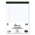 Bio-Based Legal Writing Pads, Wide Ruled, 8.5" x 11.75", 42 Sheets, White, 12/Pack (OFF-LP-WR42-WH12)