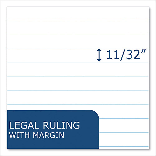 Bio-Based Legal Writing Pads, Wide Ruled, 8.5" x 11.75", 42 Sheets, White, 12/Pack (OFF-LP-WR42-WH12)