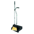 Telescoping Upright Dust Pan & Broom Set, 12" x 44", Gray/Silver (FAC-DPB44-GS)