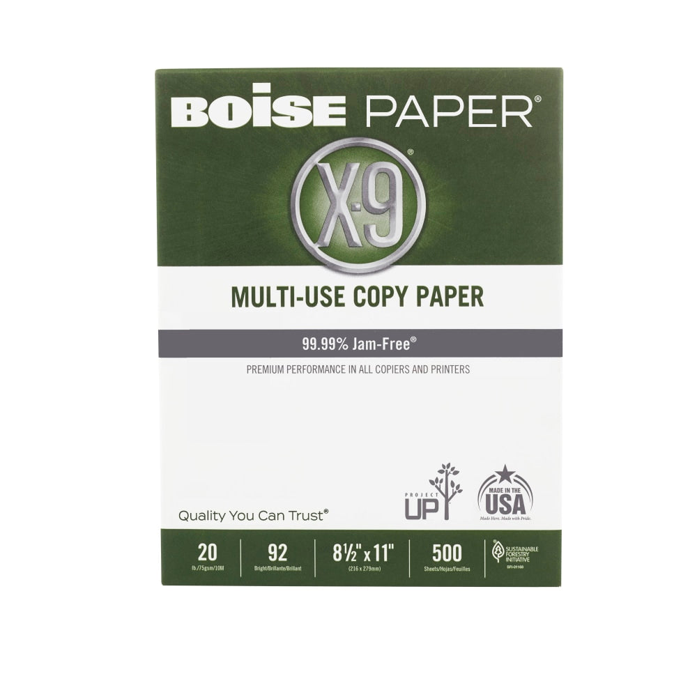 Multi-Purpose Printer & Copy Paper, 8.5" x 11", 20 lb, 93 Bright, White, 5,000 Sheets/Case (PAP-MP20-93-5K)