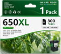 Compatible 650XL High-Yield Ink Cartridge Combo Pack, Black & Color (INK-650XL-CMB)