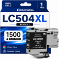 Compatible LC504XL High-Yield Black Ink Cartridge with Chip, 1-Pack (P30-LC504XL-BK1)