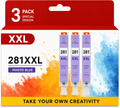 CLI-281XXL Compatible High-Yield Photo Blue Ink Cartridges, 3-Pack (INK-281XXL-PB3)