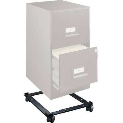 Commercial Mobile File Storage Cart with Lower Shelf (FUR-MFC-2042-BLK)