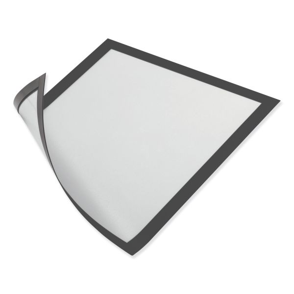 Magnetic Document & Sign Display Frame, 5.5" x 8.5", Black, 2/Pack (OFF-MSF5585-BK2)