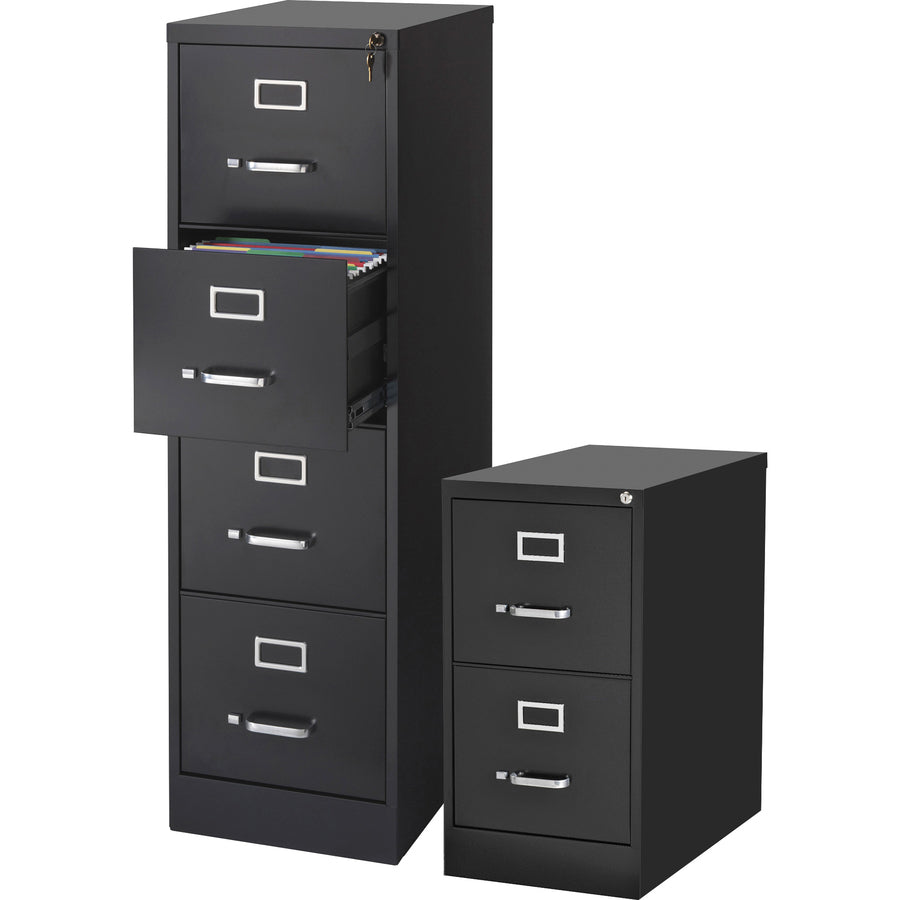 Commercial-Grade Steel Vertical File Cabinet, 22.5" Deep, Locking Drawers (FUR-VFC225-STL)