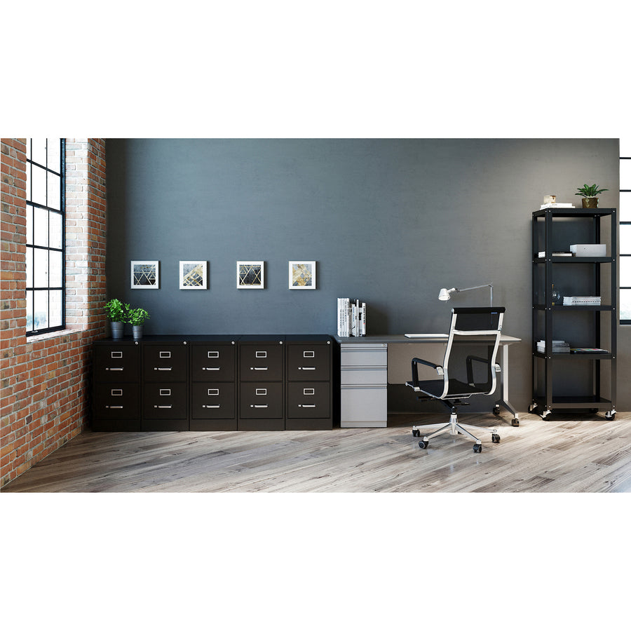 Commercial-Grade Steel Vertical File Cabinet, 22.5" Deep, Locking Drawers (FUR-VFC225-STL)