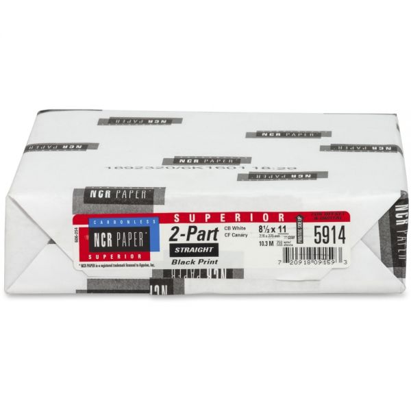 2-Part Carbonless Copy Paper, Straight Collated, White, 500 Sets/Ream (PAP-CB2-WHT-500)