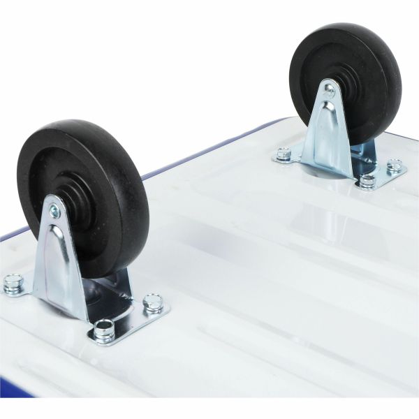 Compact Folding Platform Utility Cart – 325 lb. Capacity, Blue/Gray