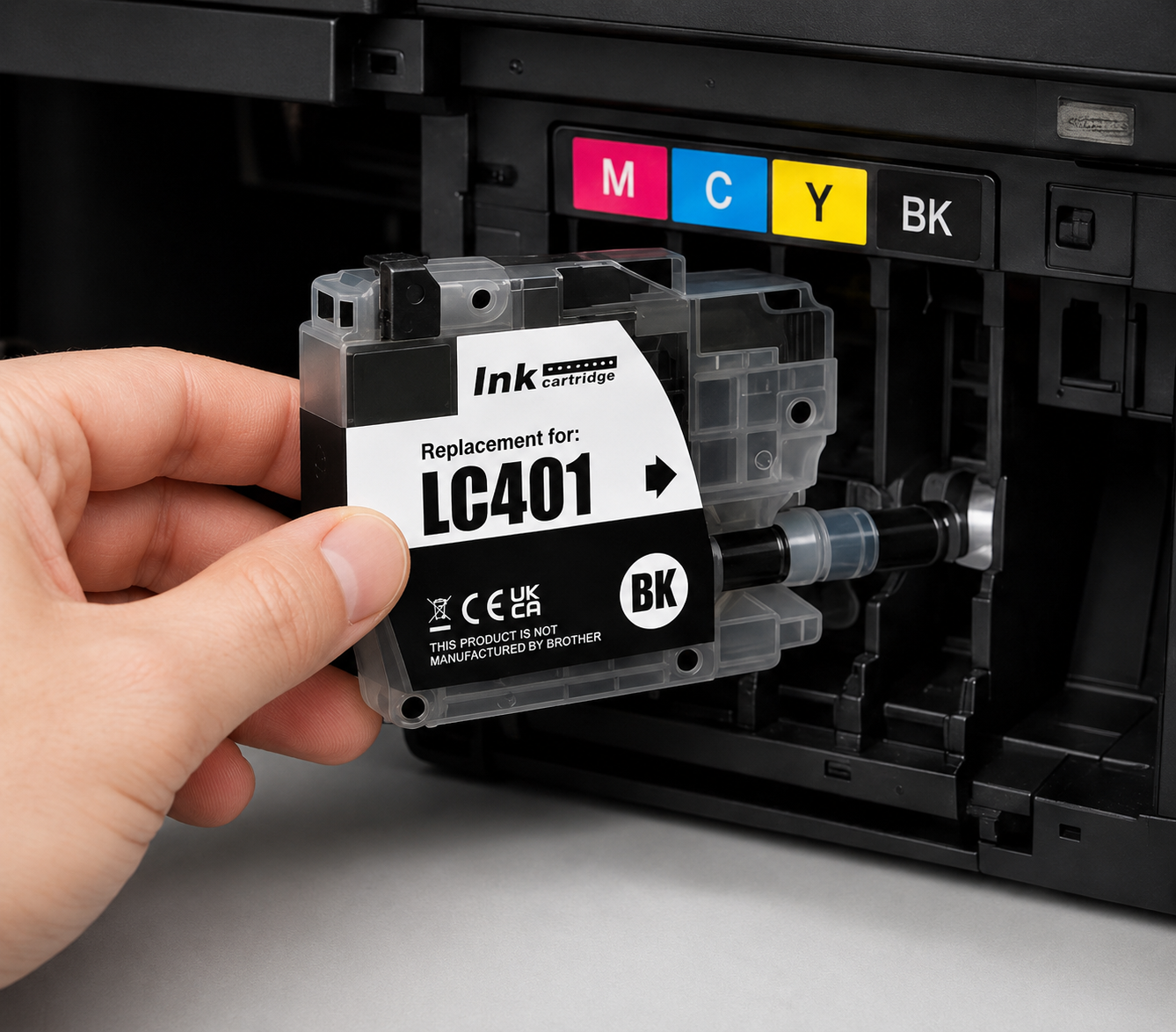 Brother LC401 Compatible Ink Cartridge Box, Black/Magenta/Cyan/Yellow, 4-Pack (TKX-LC401-4PK)