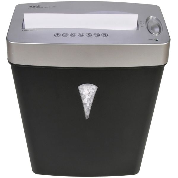 Compact 6-Sheet Micro-Cut Paper Shredder with Media Destruction (OFF-SHR-MC6-MD)