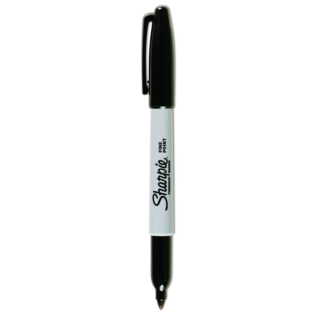 Fine-Tip Permanent Markers, Bullet Point, Black, 12/Pack (OFF-PM-FN-BK12)