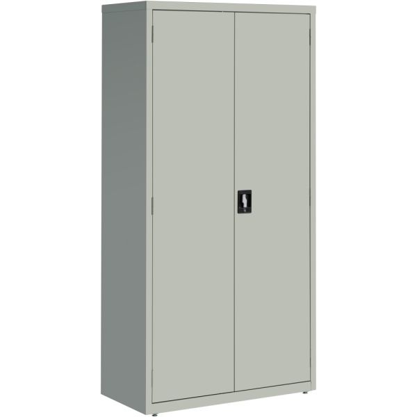 Commercial Steel Storage Cabinet, 18.5"D, 5-Shelf, Light Gray, Fully Assembled (FUR-SC5-185-LG)