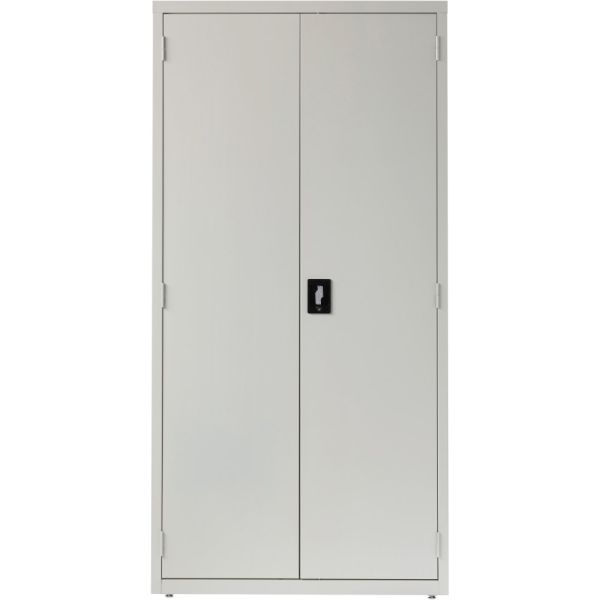 Commercial Steel Storage Cabinet, 18.5"D, 5-Shelf, Light Gray, Fully Assembled (FUR-SC5-185-LG)