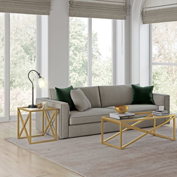 Modern 25" Arc Table Lamp with Fabric Shade – Blackened Bronze & White (LMP-25ARC-BB-WH)