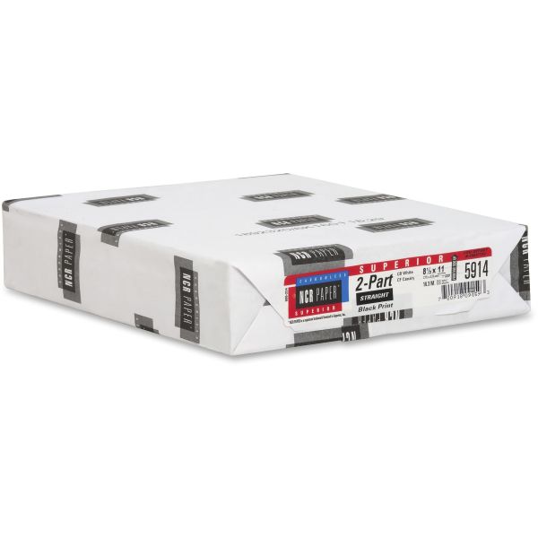 2-Part Carbonless Copy Paper, Straight Collated, White, 500 Sets/Ream (PAP-CB2-WHT-500)