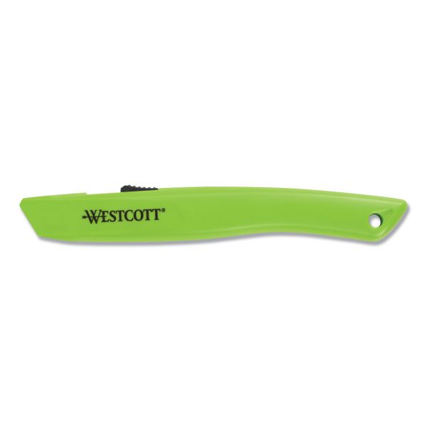 Safety Ceramic Blade Utility Box Cutter, 0.5" Blade, 6" Handle, Green (WH-BC-CER05-GN)