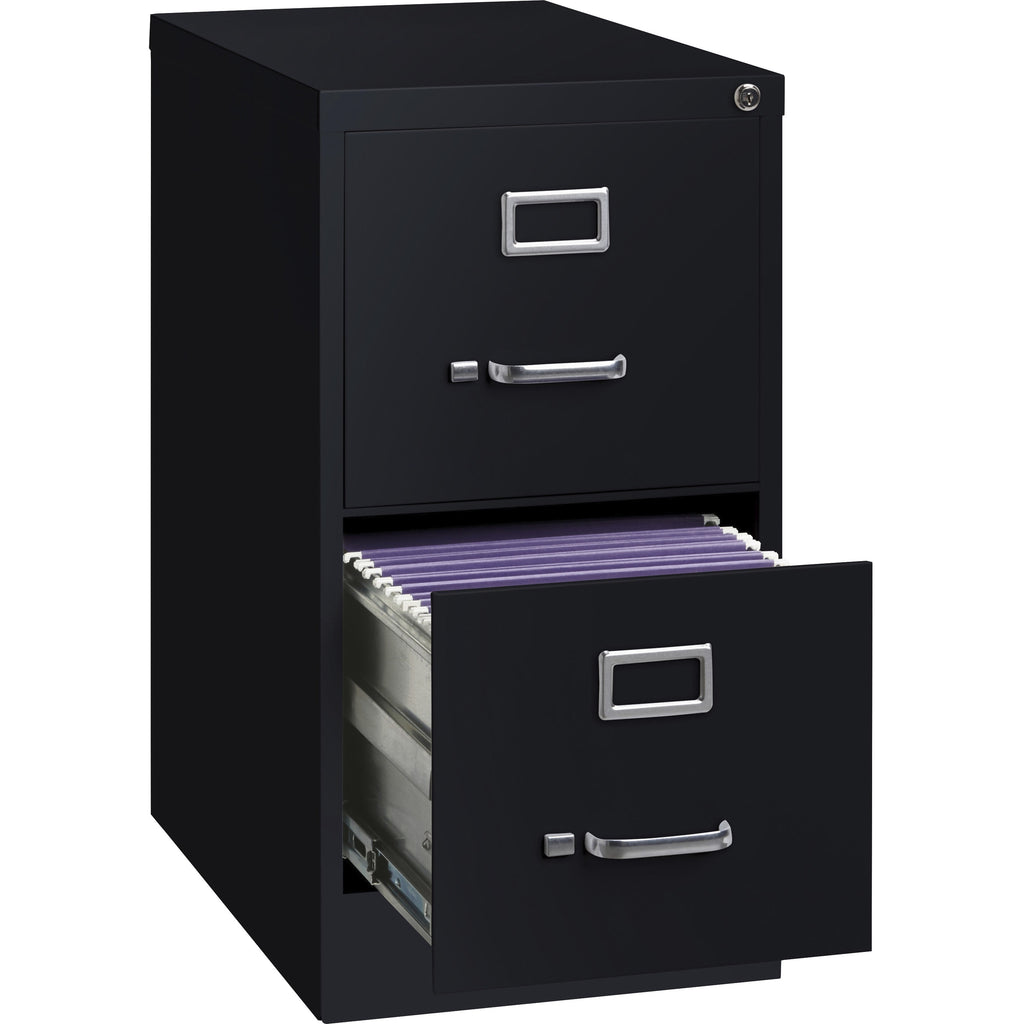 Commercial-Grade Steel Vertical File Cabinet, 22.5" Deep, Locking Drawers (FUR-VFC225-STL)