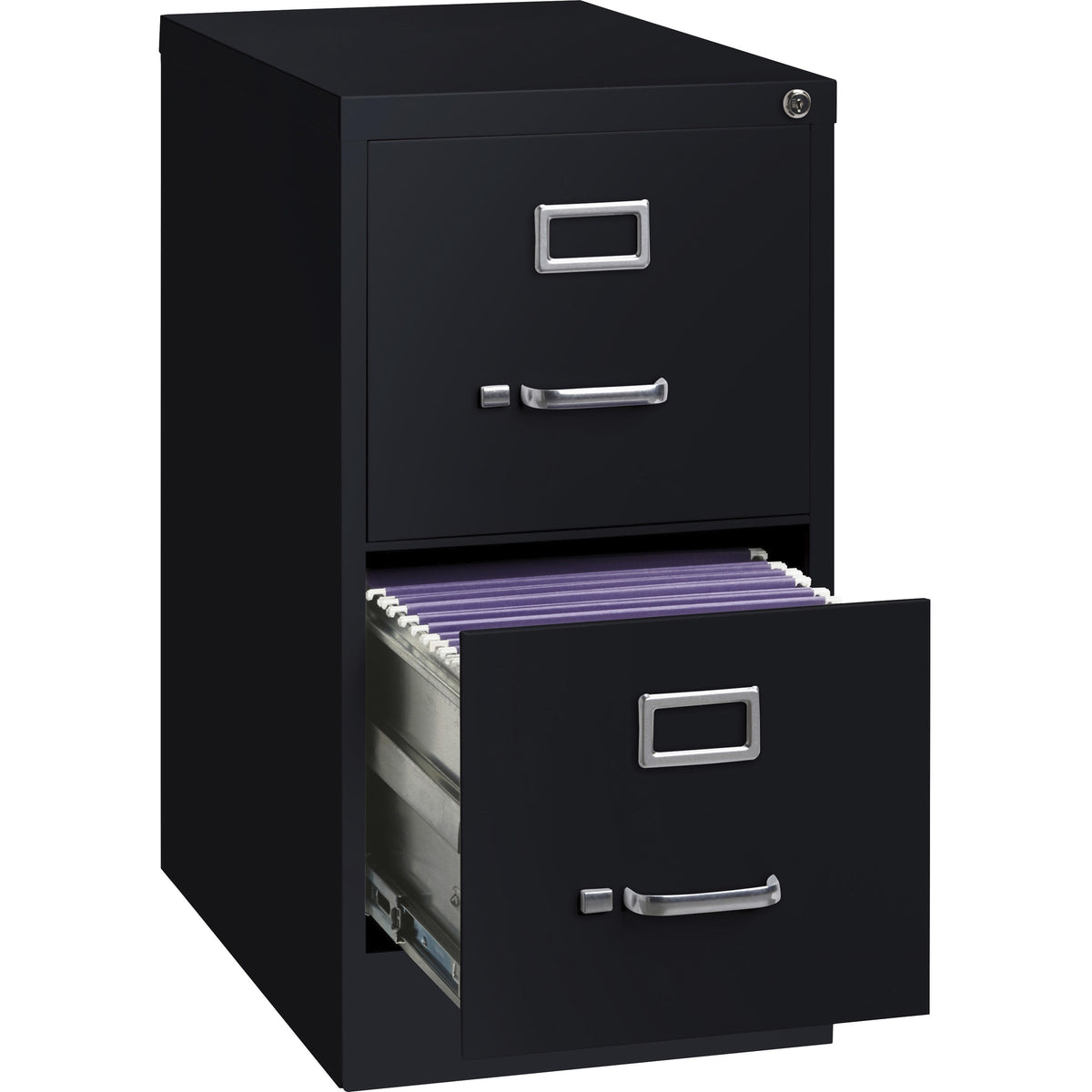 Commercial-Grade Steel Vertical File Cabinet, 22.5" Deep, Locking Drawers (FUR-VFC225-STL)